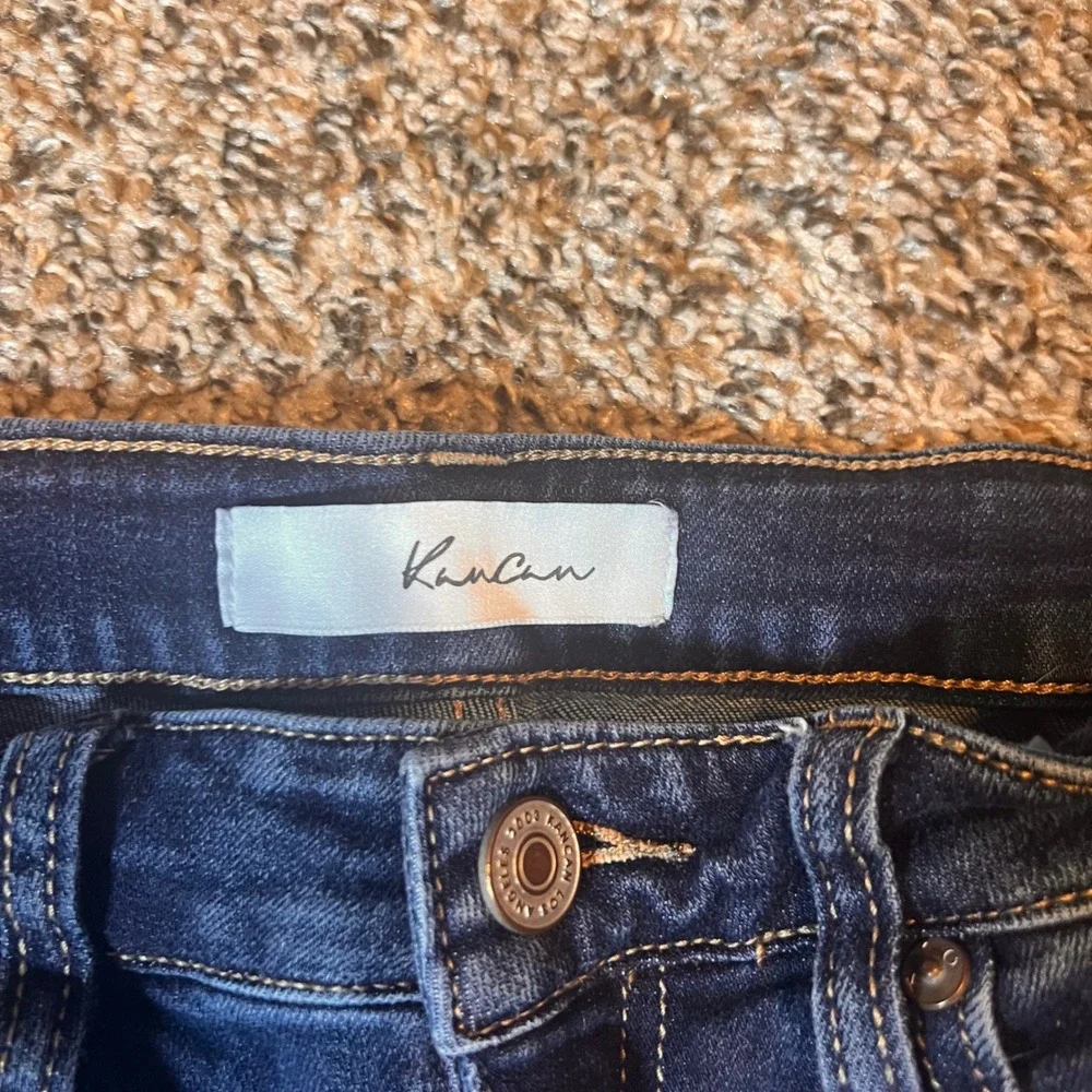 Kancan Distressed Skinny Jeans Dark Wash Denim Ripped Size‎ 5/26